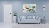 Abstract canvas painting wall décor Minimalist Floral landscape colorful
